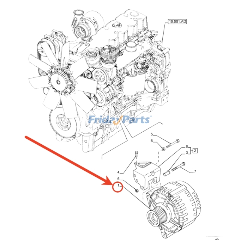 Alternateurpour Tracteur