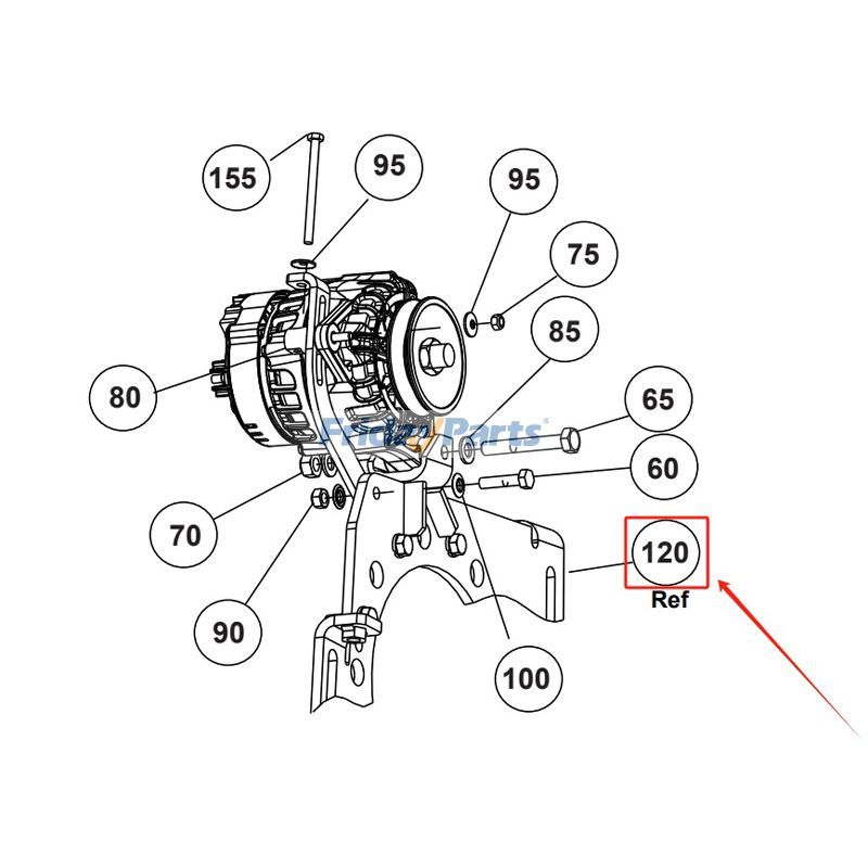 FridayParts Lichtmaschinenhalterung Transicold
