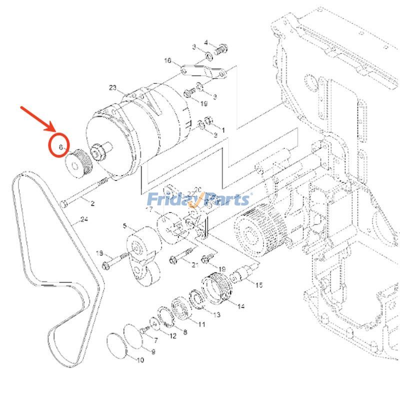 Alternator Pulley for Engine,Excavator