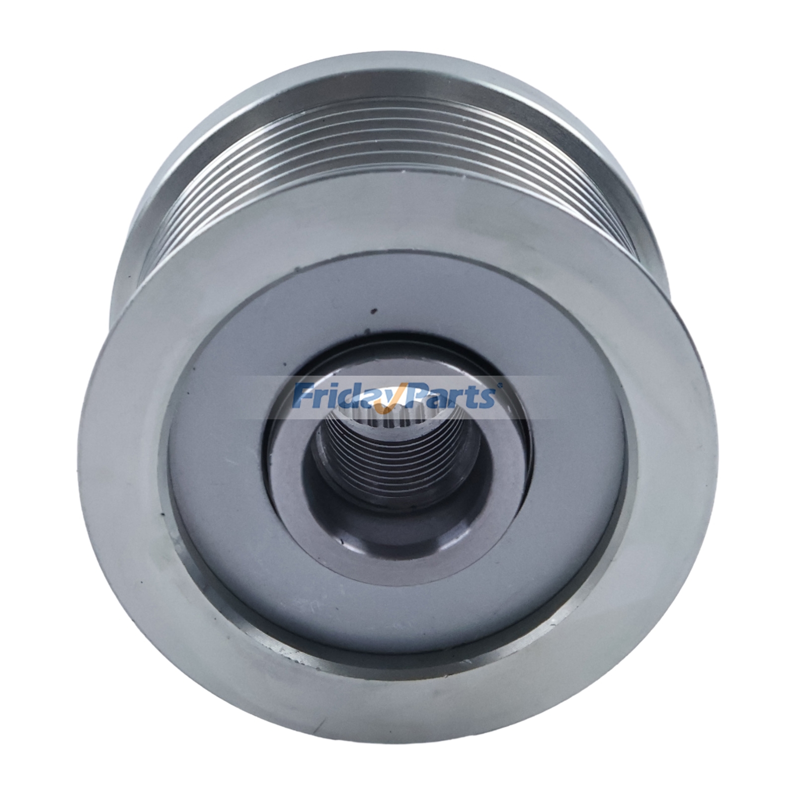 Polea del alternador AL161112 AL157595 para tractores John Deere con motor 4045 y 6068, 6R250, 6R230, 6R210, 6R175, 6R155, 6R140, 6R130, 6M175, 6M155, 6M130, 6M110, 6J2104 y 6J2054 de FridayParts