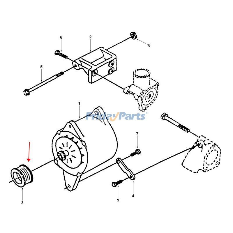  Alternator Pulley For VOLVO