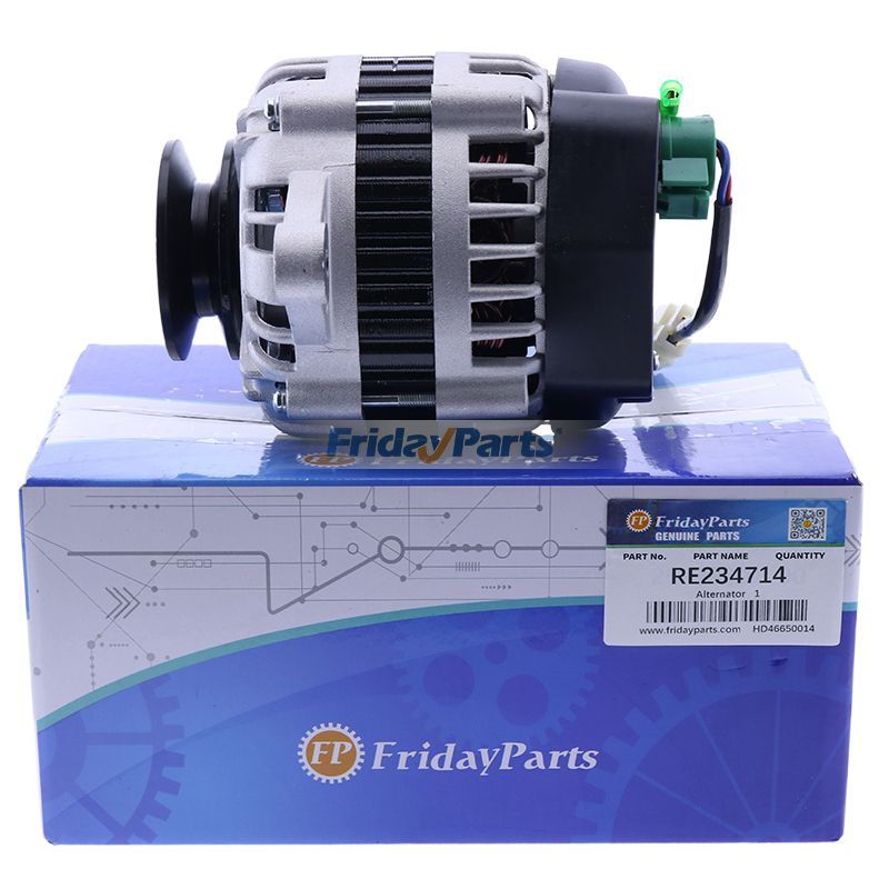 FridayParts Alternator RE234714 for John Deere 3029 Engine 5104 5204 5303 5403 5503 5610 5045E 5065E 5075E 5103E R40