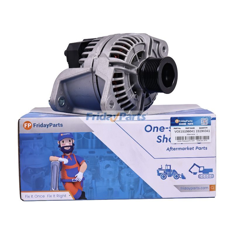 24V Alternator VOE15196041 for Volvo A25F A25G A30G DD120B EC160D EC180D G900B G900C EC140D EC160D EC300D