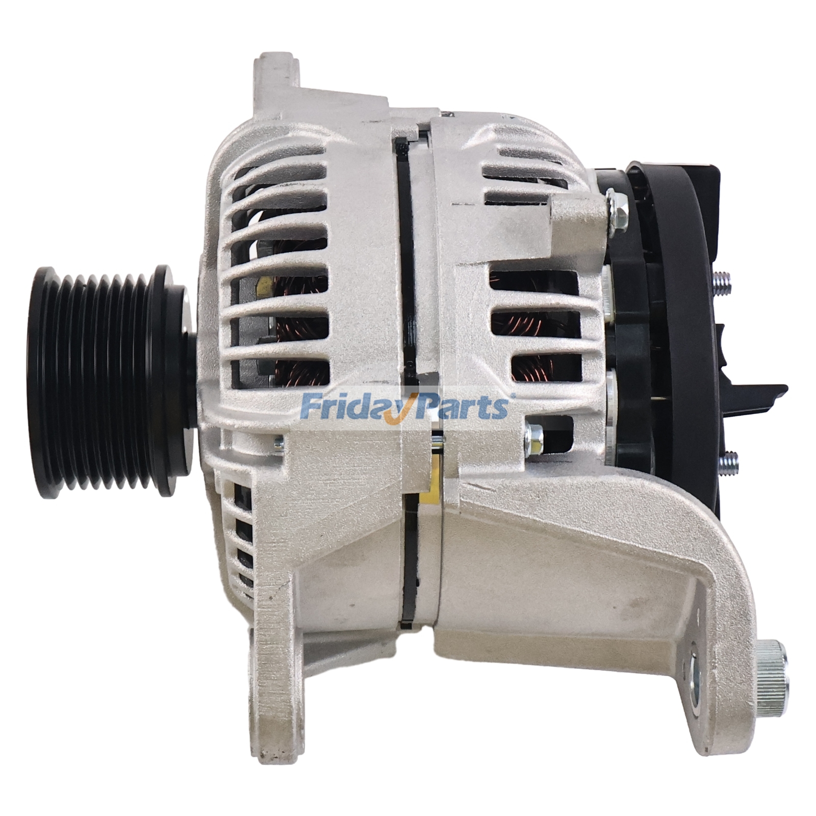 Alternateur 24 V 80 A AT303320 AT387573 pour moteurs John Deere 6068, 6090 et pelles hydrauliques 120D, 130G, 160P, 200G, 210G, 250P, 270DLC, 290GLC et 350P.