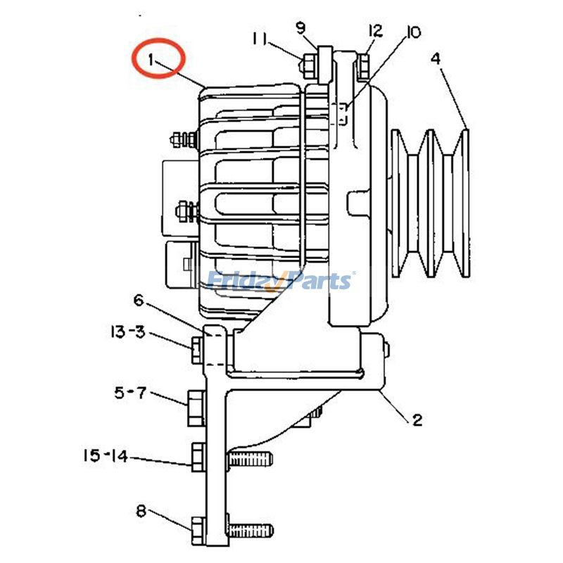 Alternator 2Y-8310 for Caterpillar CAT Engine 3408B Tractor D5E D4E Loader 930T 966C 930 Motor Grader 140B for less