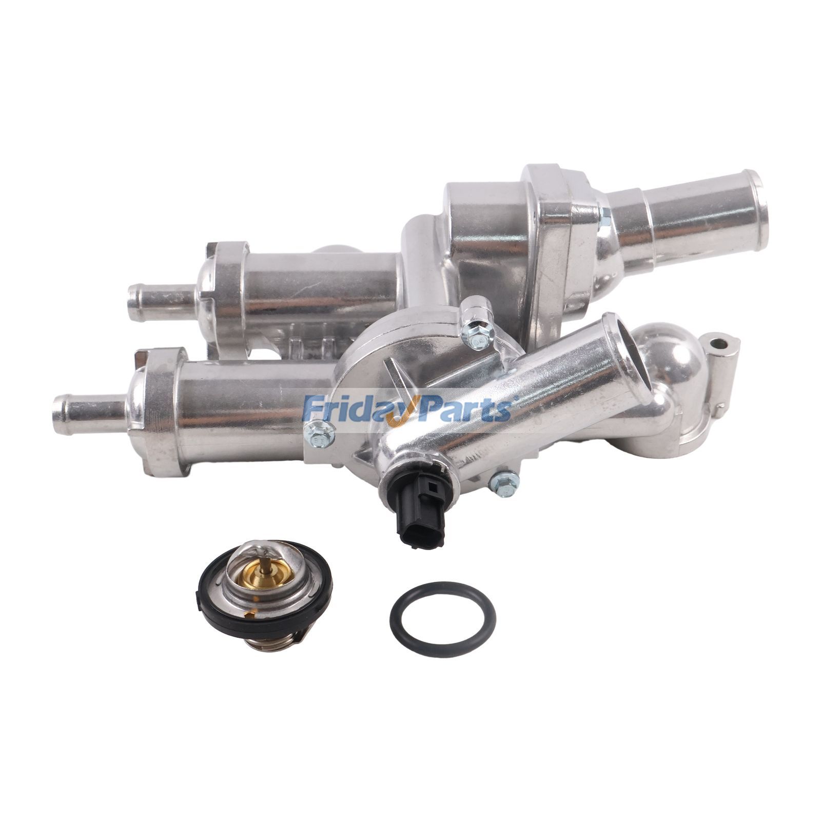 Carcasa de termostato de aluminio 06508355AA para Chrysler 200, Sebring, Dodge Avenger, Caliber, Journey, Jeep Compass, Patriot (2007-2017)