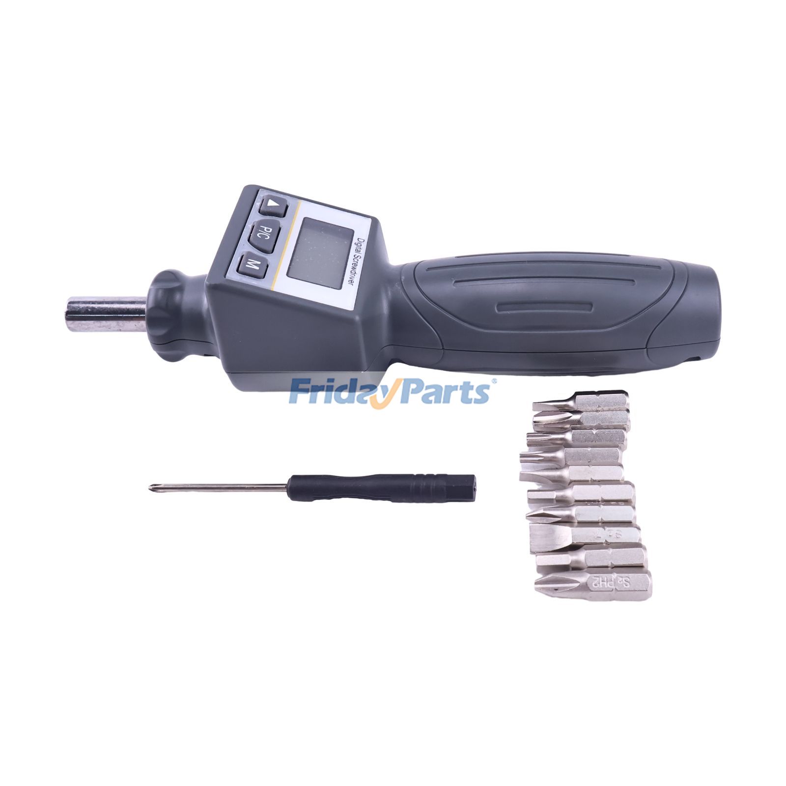 Tournevis dynamométrique numérique ANS-R-0.5 avec rétroéclairage LCD pour instruments et appareils électroménagers - Noir