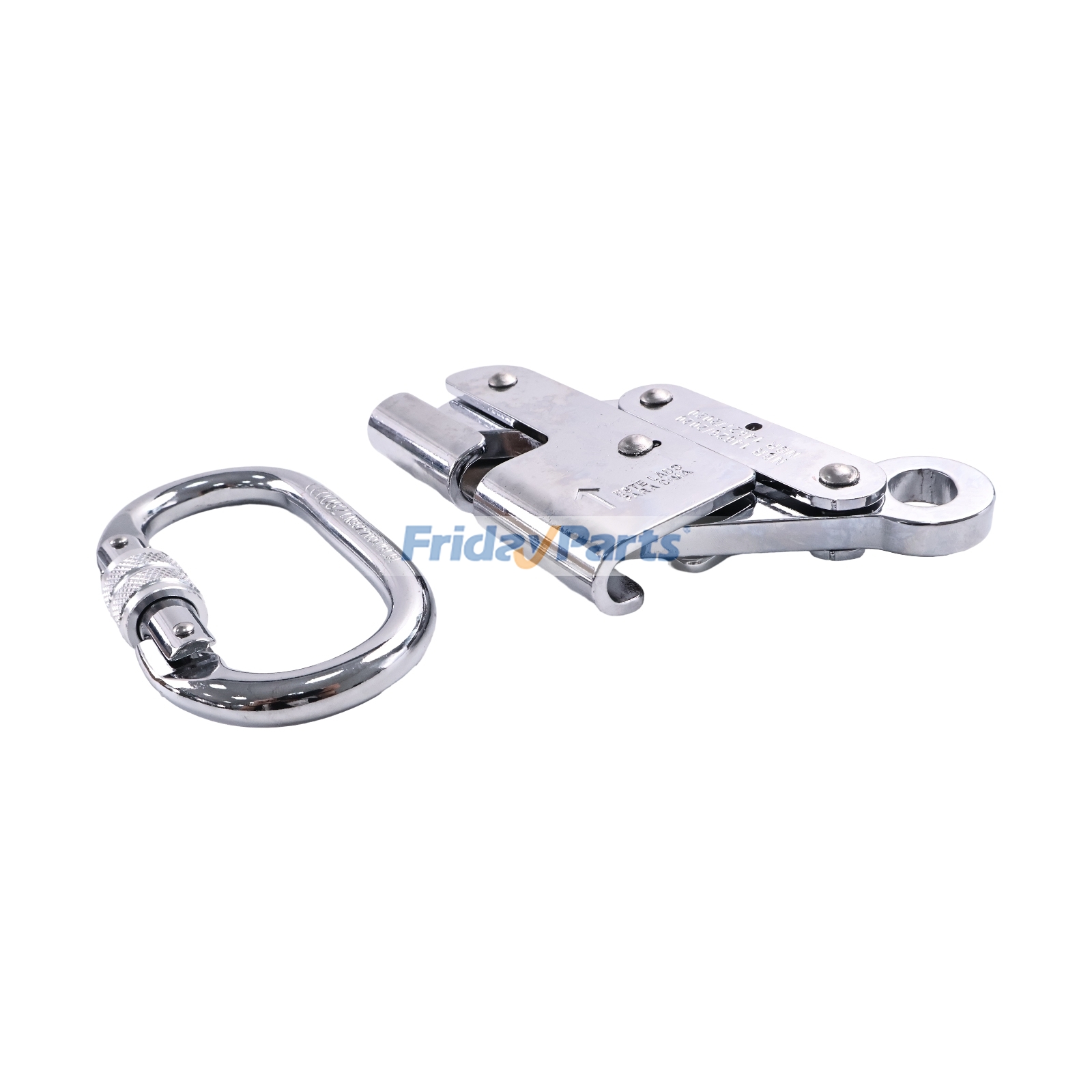 Carro con freno anticaída y mosquetón para cable de acero de 3/8" de diámetro. Para OTRA MARCA