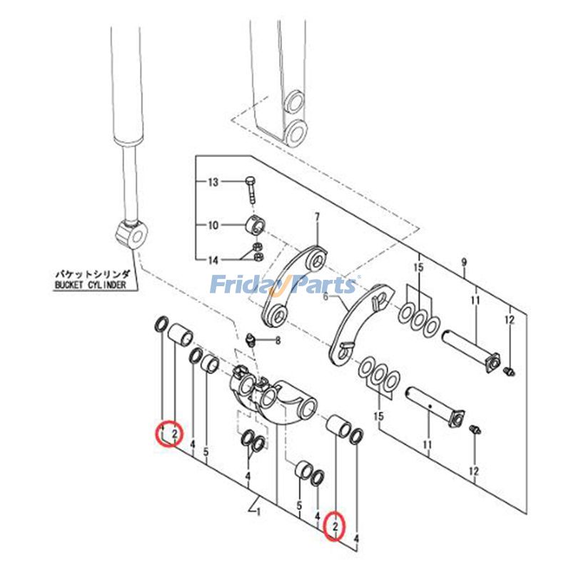 Arm Boom Link Bushing for Excavator