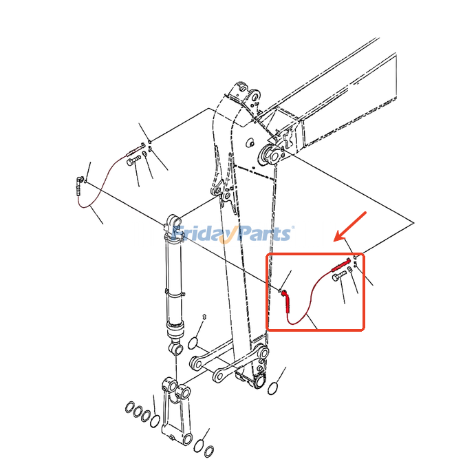 Arm Bucket Cylinder Line Hose for Excavator