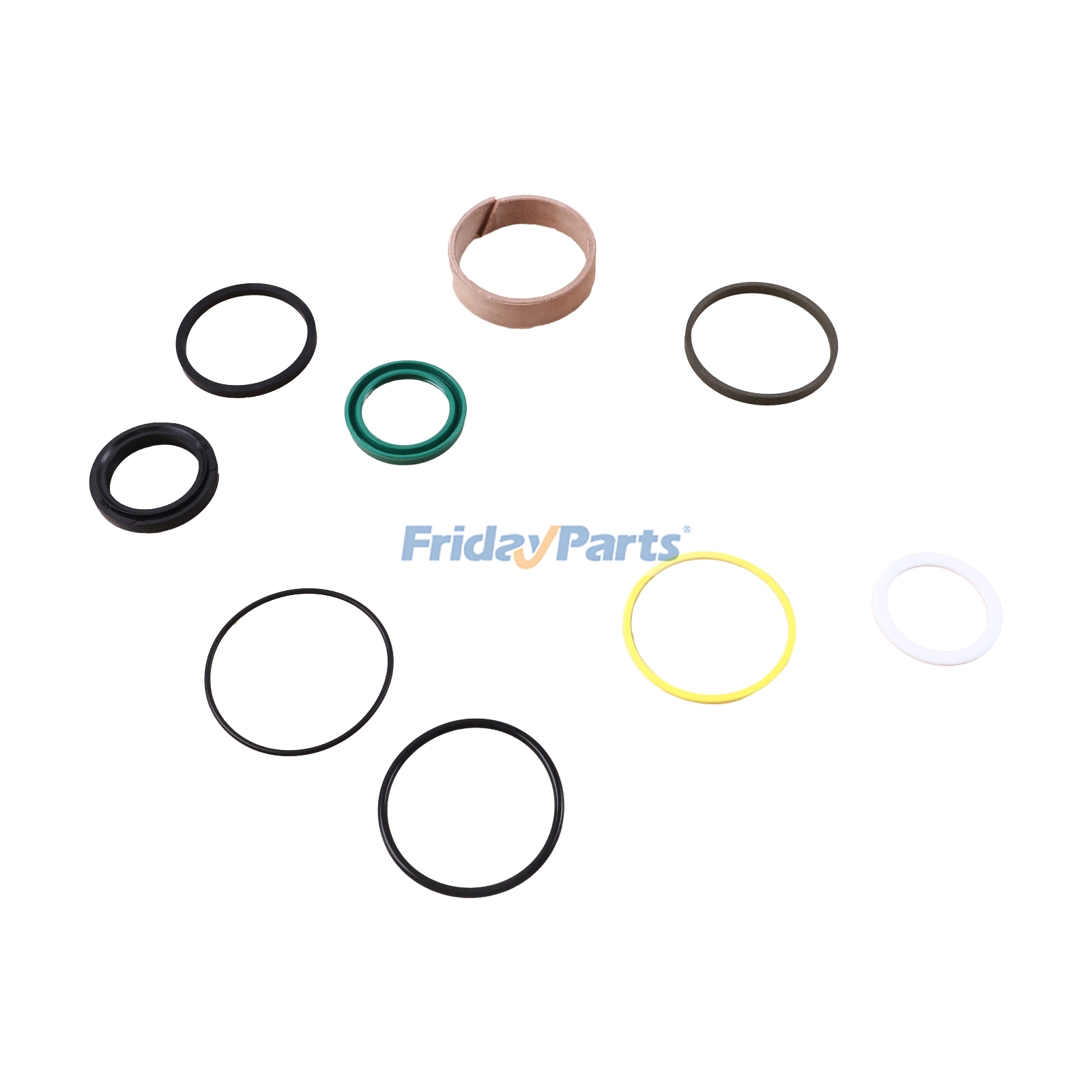 Kit de sellos para cilindro de cucharón de brazo YW182-95310 para excavadora Kubota U15 U17 KX41-3 para Excavadora Para KUBOTA FridayParts
