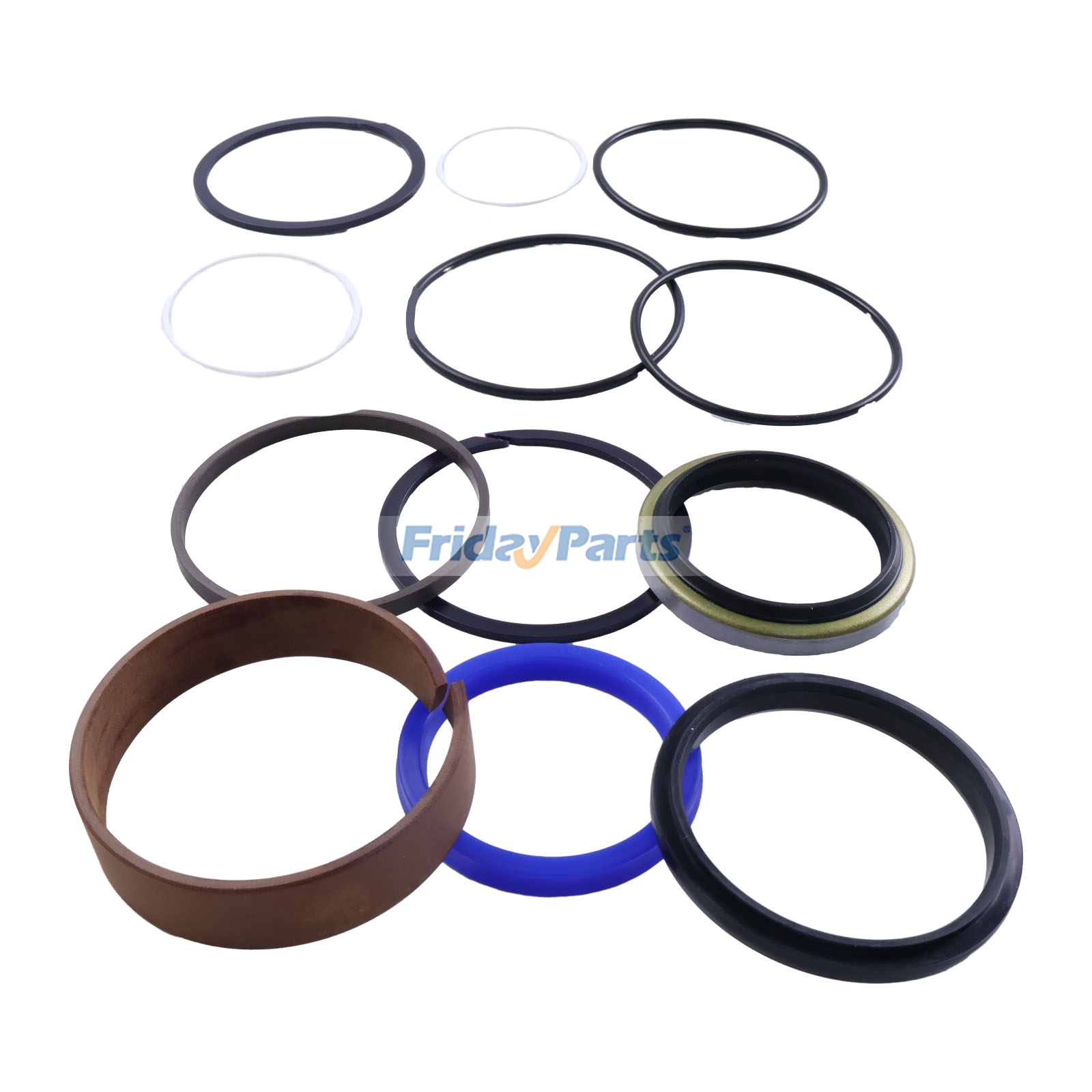 Kit de vedação do cilindro do braço 172151-72020 172151-72450 172151-99380 para escavadeira Yanmar B50 B50-2 B50-2A B50C FridayParts