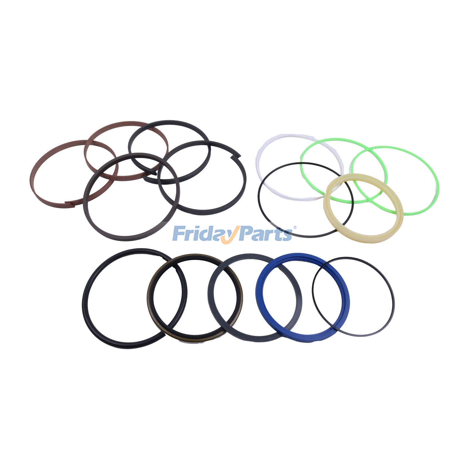 Kit de vedação do cilindro do braço para escavadeira Caterpillar CAT E320B FridayParts