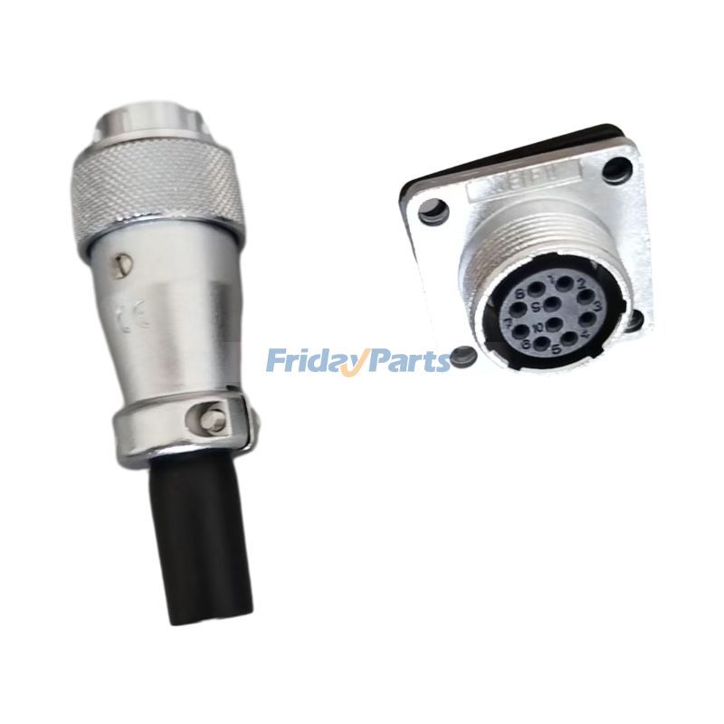 10 Pin Plug Aviation Round Metal Cable Connector Instrument Equipment Power Socket WS16J10TQ 