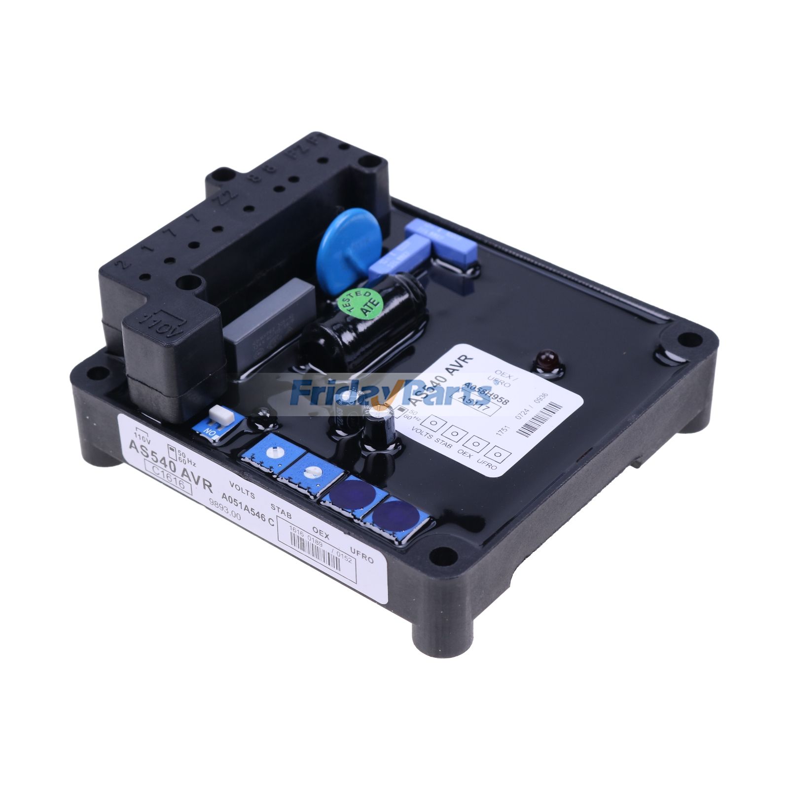 Regulador de voltaje automático AVR AS540 Estabilizador de potencia para generador sin escobillas Stamford