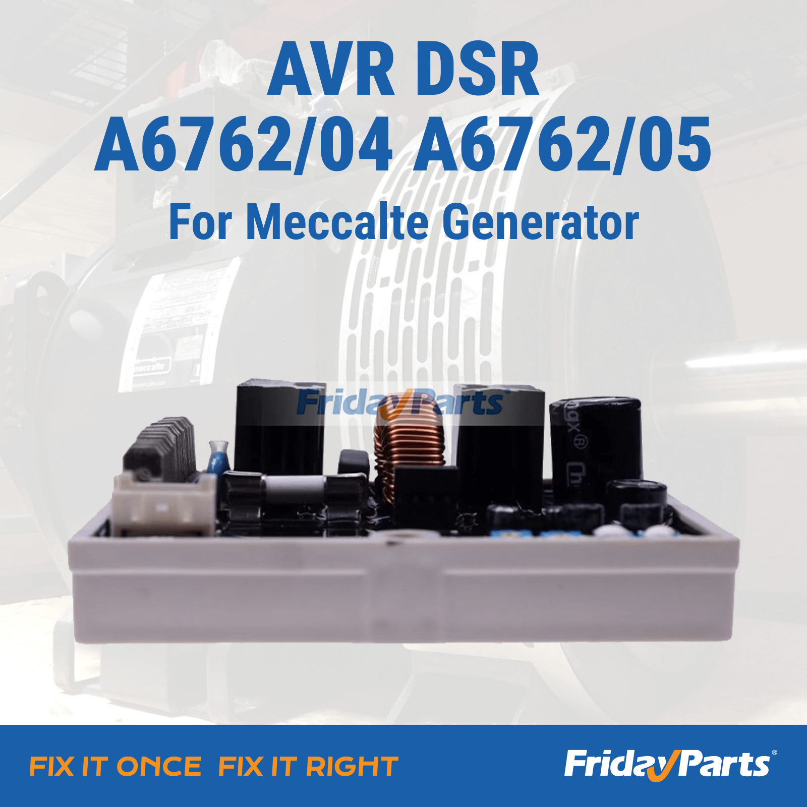AVR DSR A6762/04 A6762/05 para generador Meccalte Para OTRA MARCA