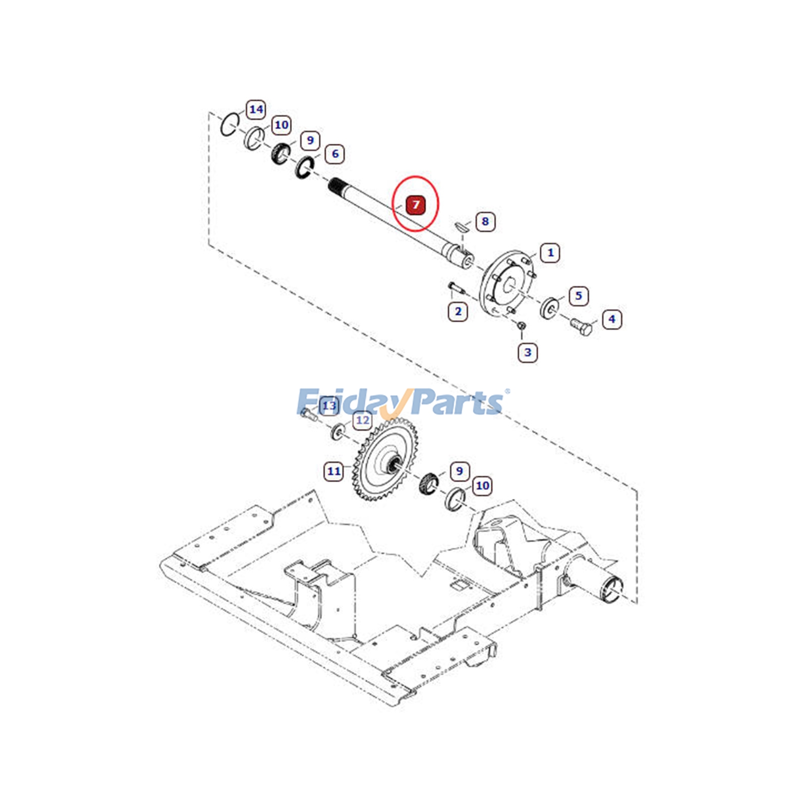 Axle Shaft for Loader