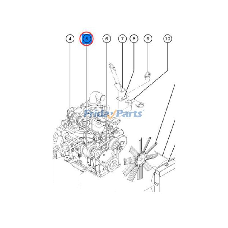 Alternateur B3.3Tpour Nacelle Élévatrice
