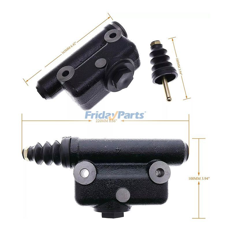 Kit de cilindro maestro y esclavo de freno de retroexcavadora L25419 A51976 para Case 450B 450C 480 480B 480C 480D 580 580B 580C 850B 850C 850D 855C de FridayParts