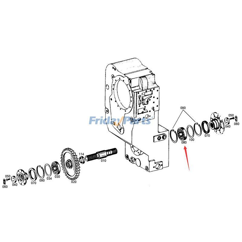 Boîte de vitesses à roulement à billes SDLG Wheel LG958Lpour Tracteur,Autres Équipements de Construction