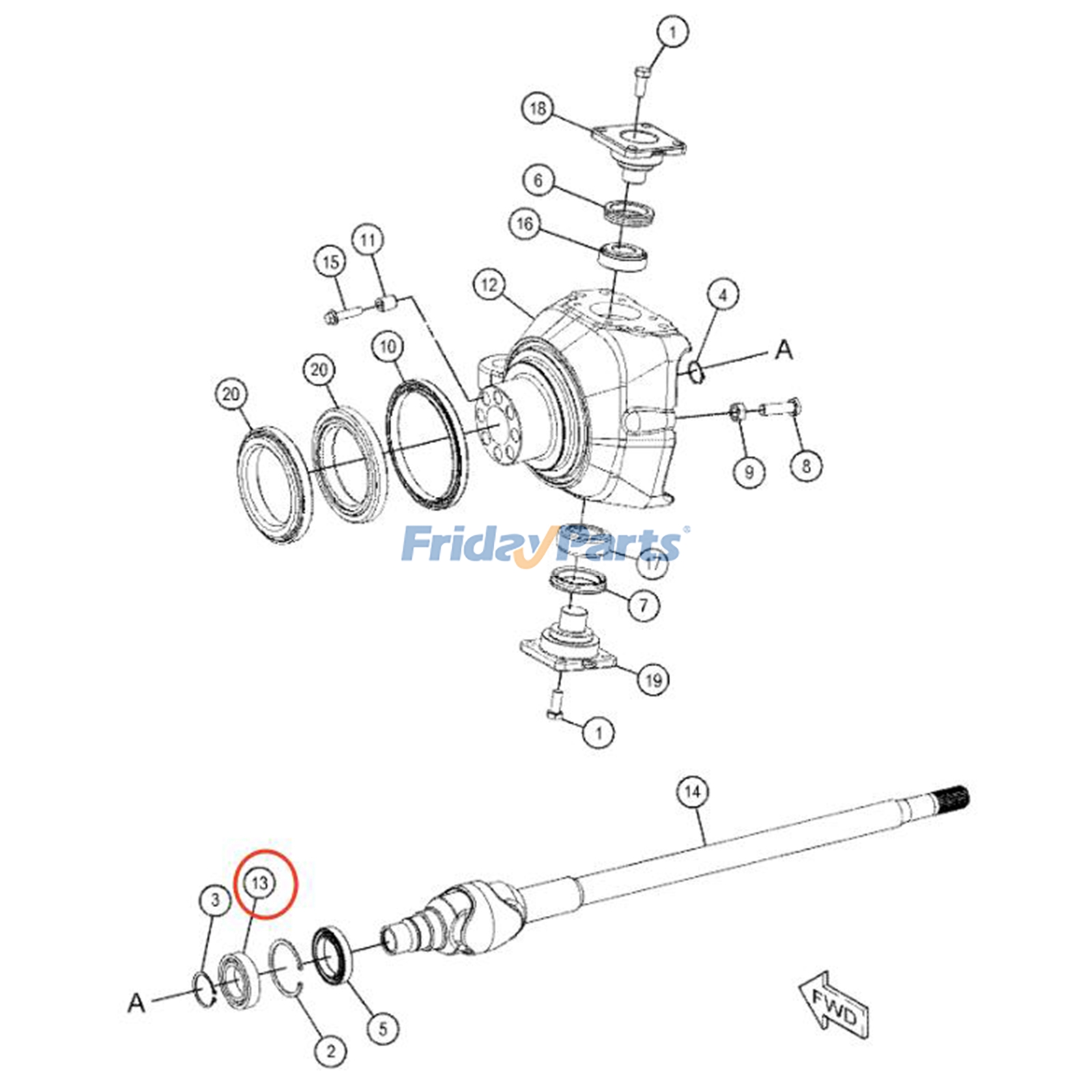 FridayParts Ball Bearing