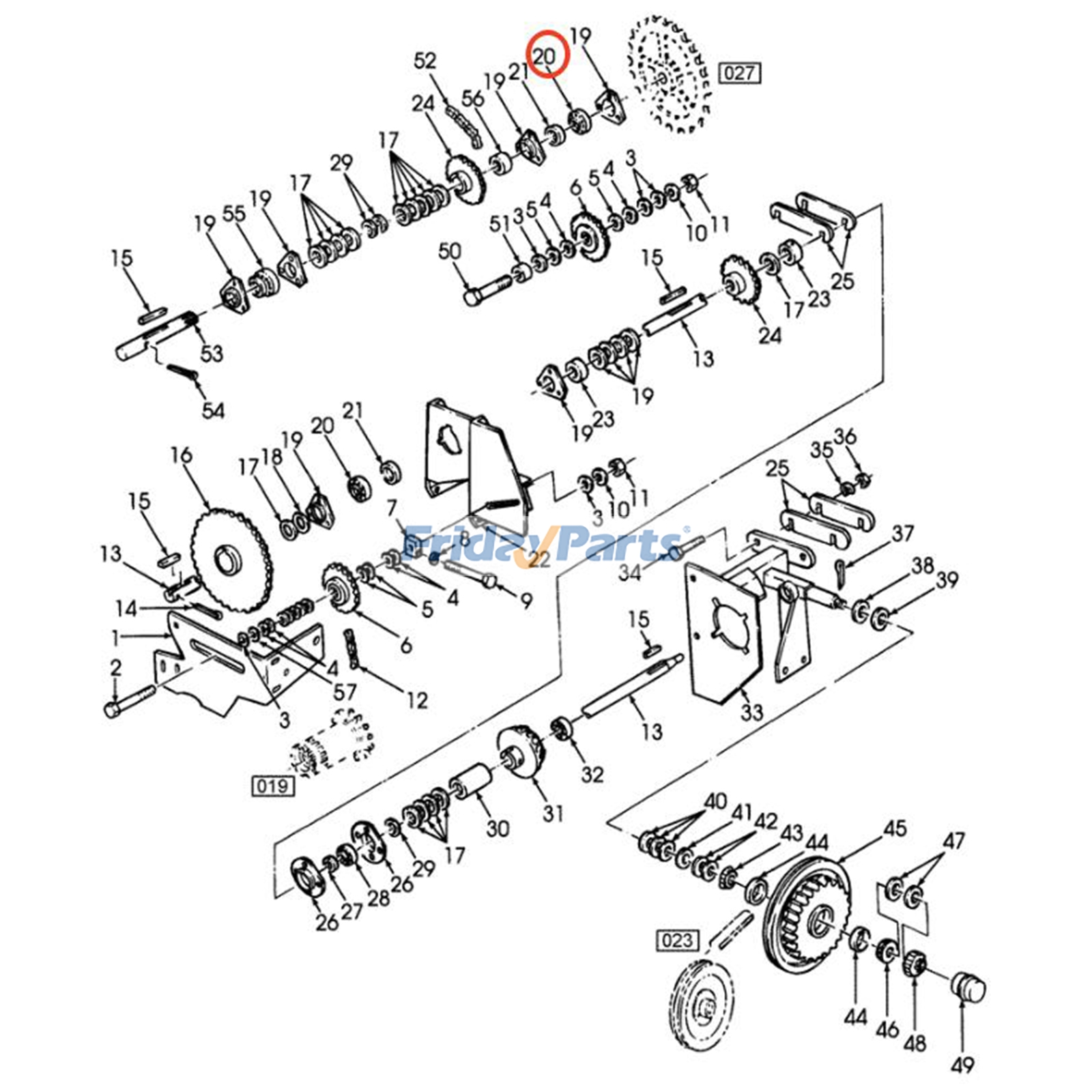 Parte para Cosechadora