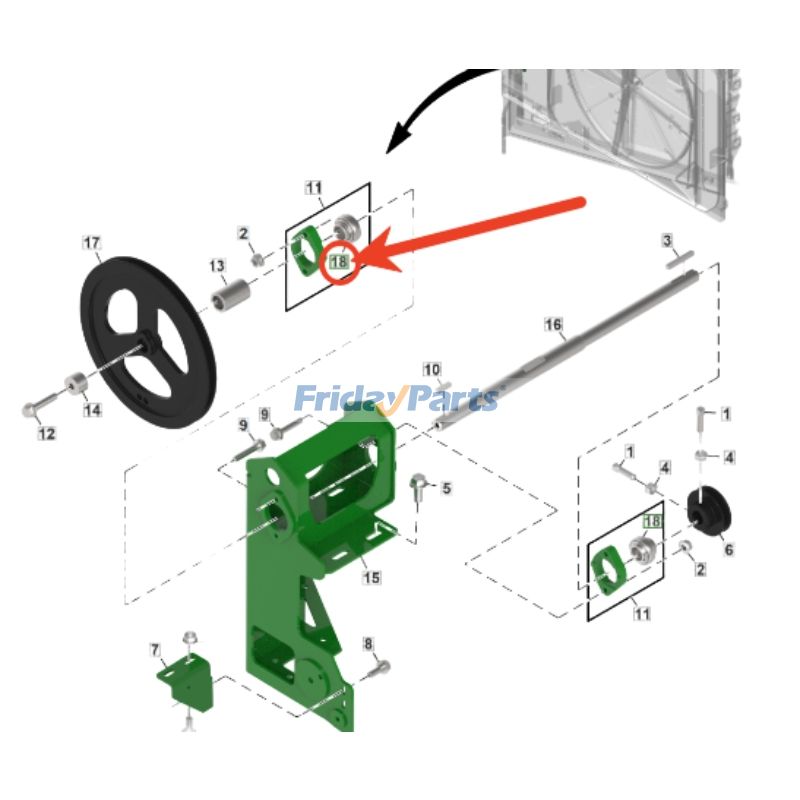 Cojinete de bolas AXE70715 para motores John Deere 6068, 6090 y 6135 de las cosechadoras S760, S770, S785, T550, W540 y X91000 Para JOHN DEERE,Para OTRA MARCA