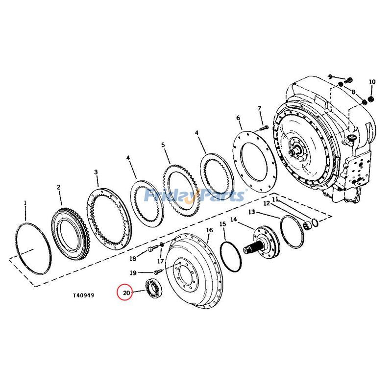 Ball Bearing 340D 440 448D 7830 8100 8330 8450 9400T 9420T for Tractor