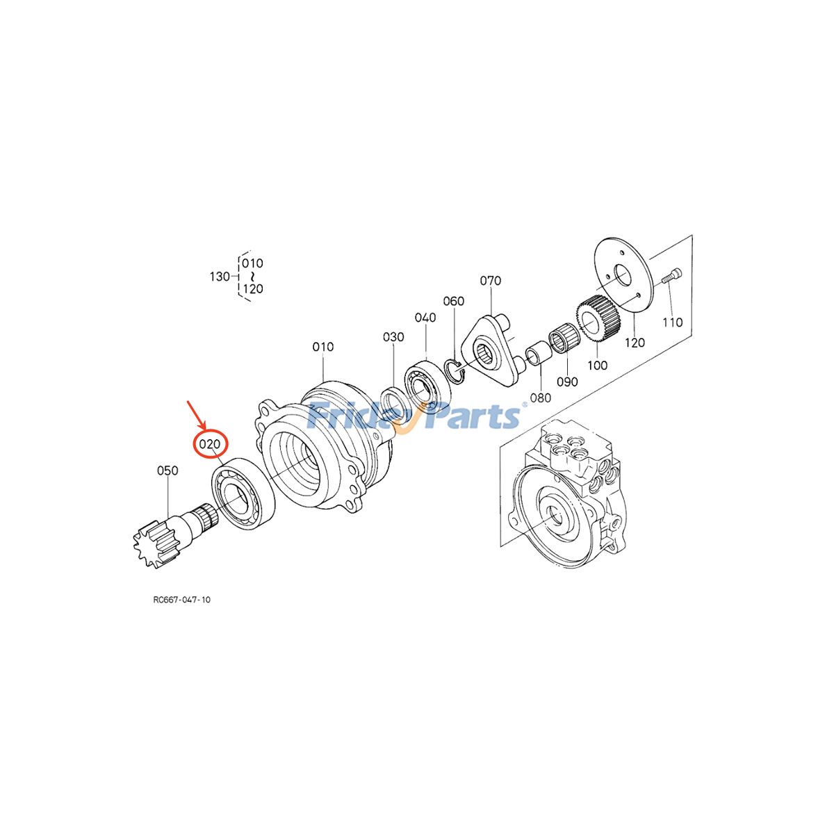 エクスカベーター ボールベアリング