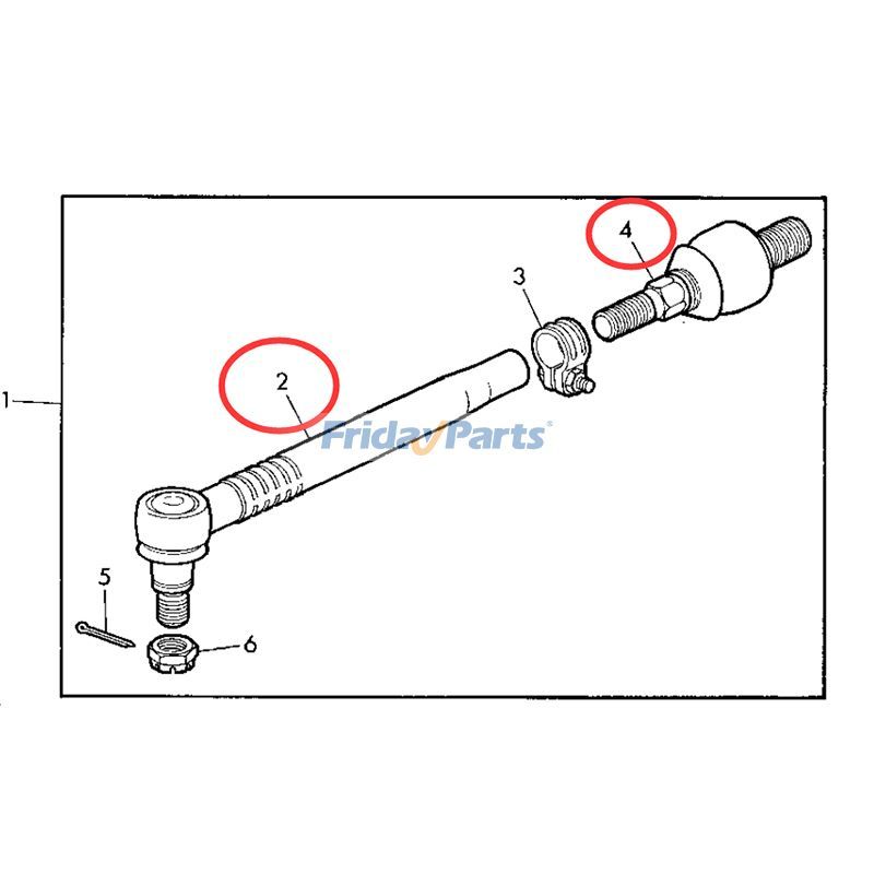 Ball-Head Tension Rod for Tractor