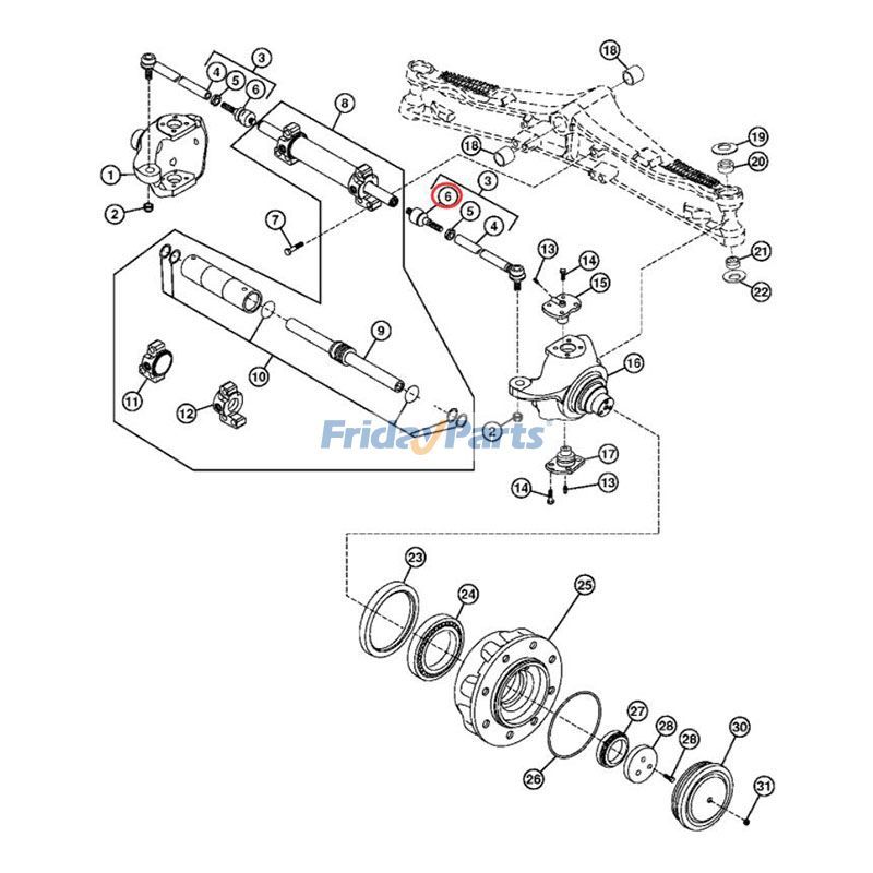  Tie Rod Ball Joint 4045 For JOHN DEERE
