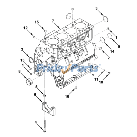 Engine Bare Cylinder Block