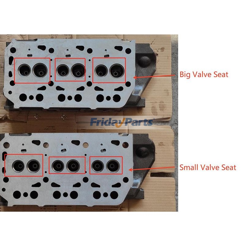 Culata completa de inyección indirecta para motor Mitsubishi K3E Para CASE