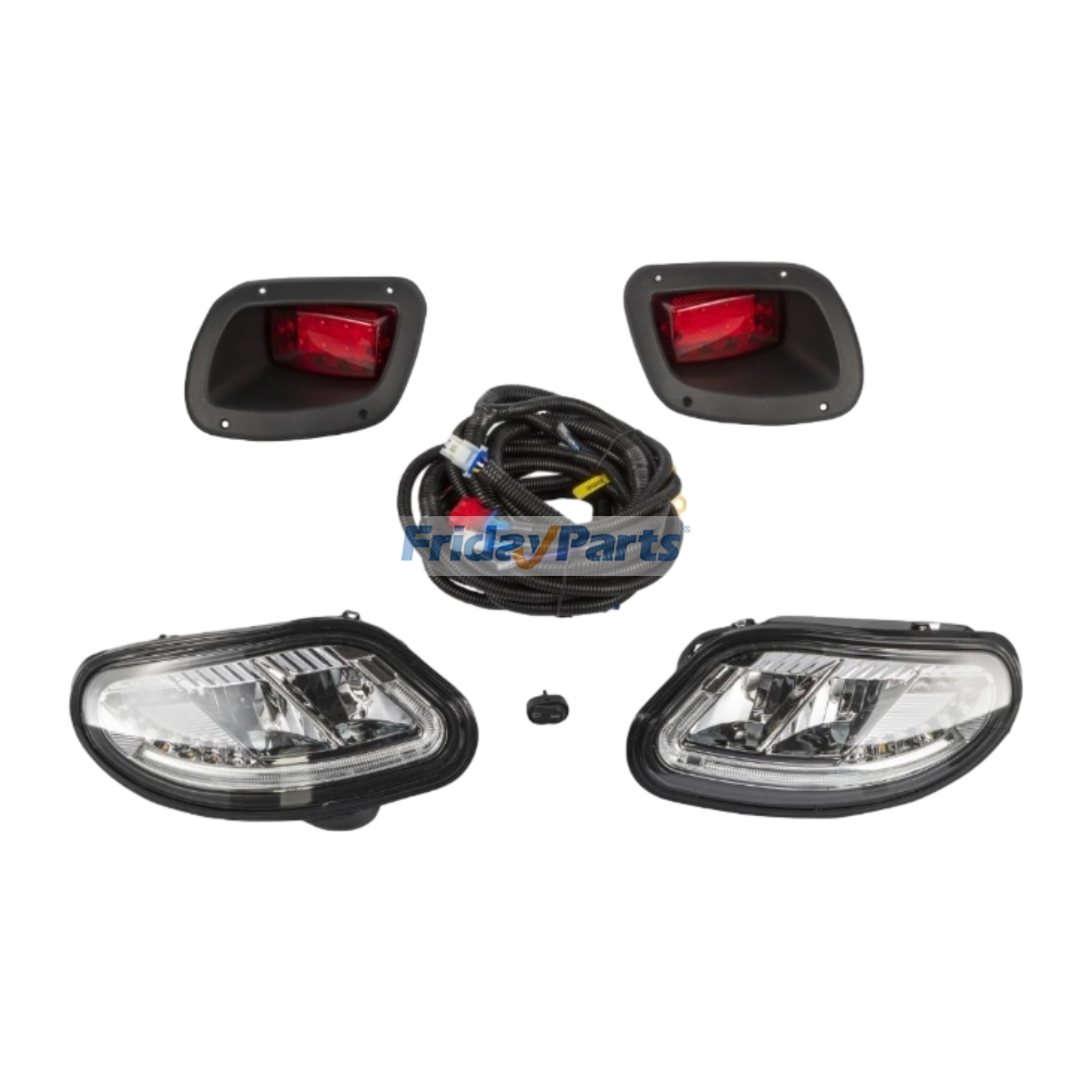 Basic LED Light Headlight & Tail Lamp Kit LQLK-1005LB for E-Z-GO Golf Cart TXT Freedom 2014+