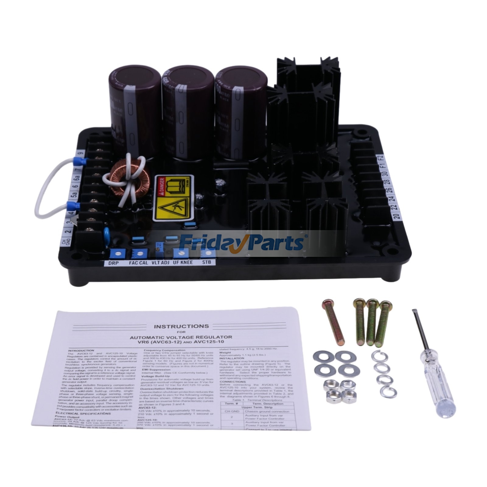 Automatic Voltage Regulator AVR AVC63-12B2 for Generator Genset