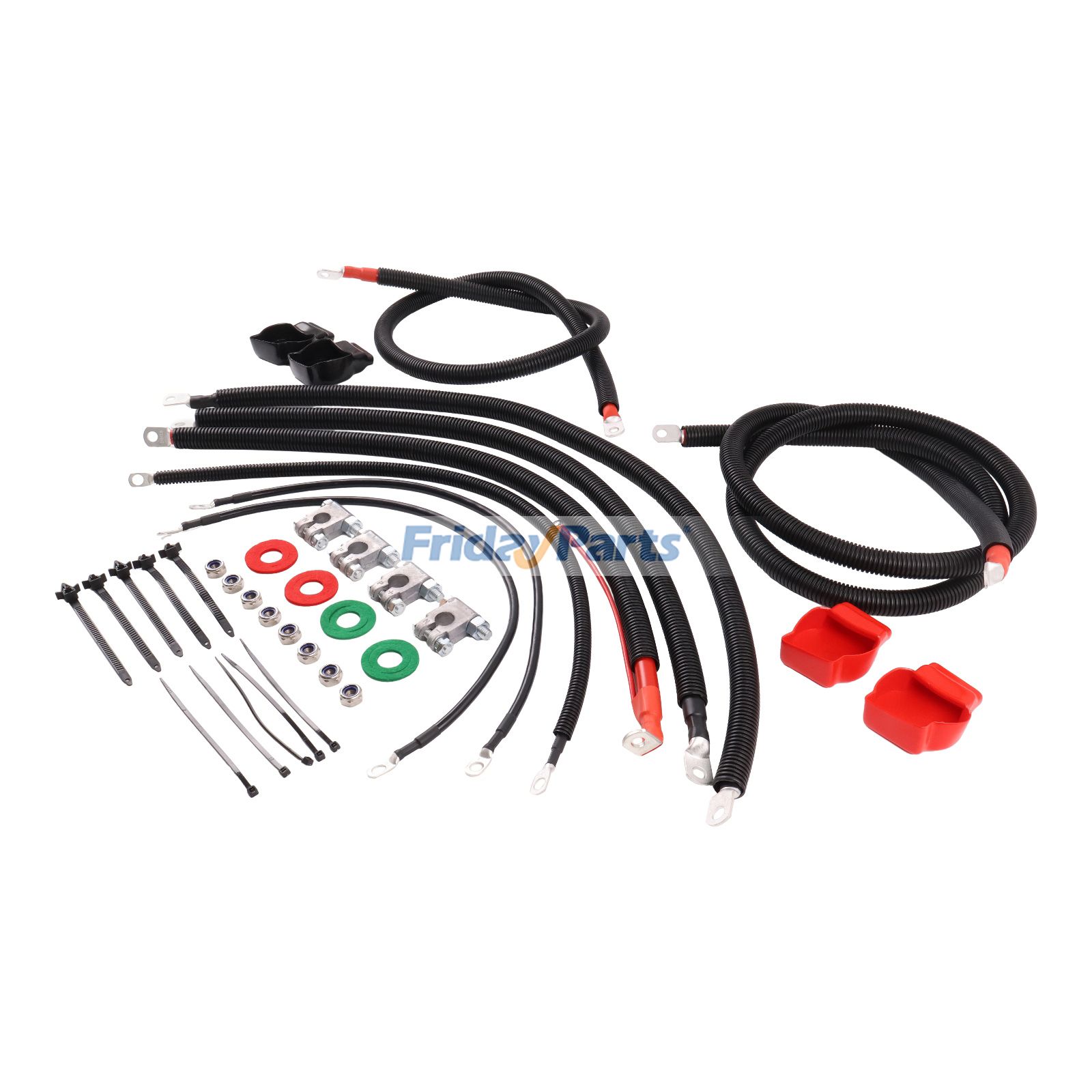 Battery Cable Kit for Cummins Engine 24 valve 5.9L 1998-2002 Dodge Ram 2500 3500