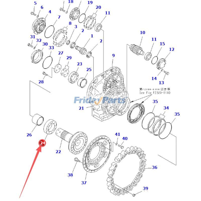 ブルドーザー ベアリング
