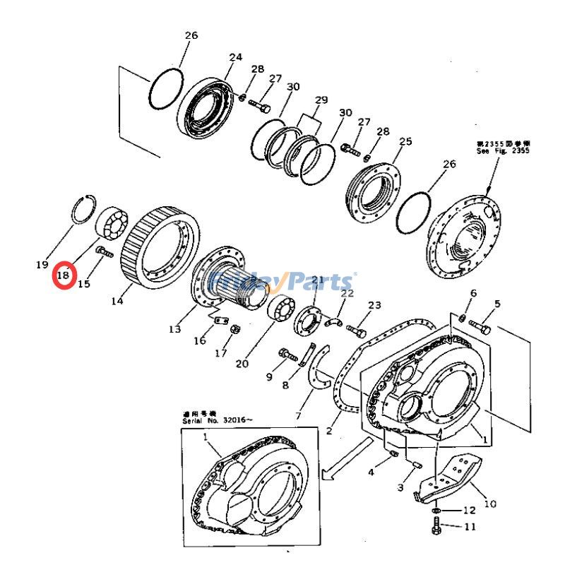 Bearing 150-09-13110 Crawler for Dozer