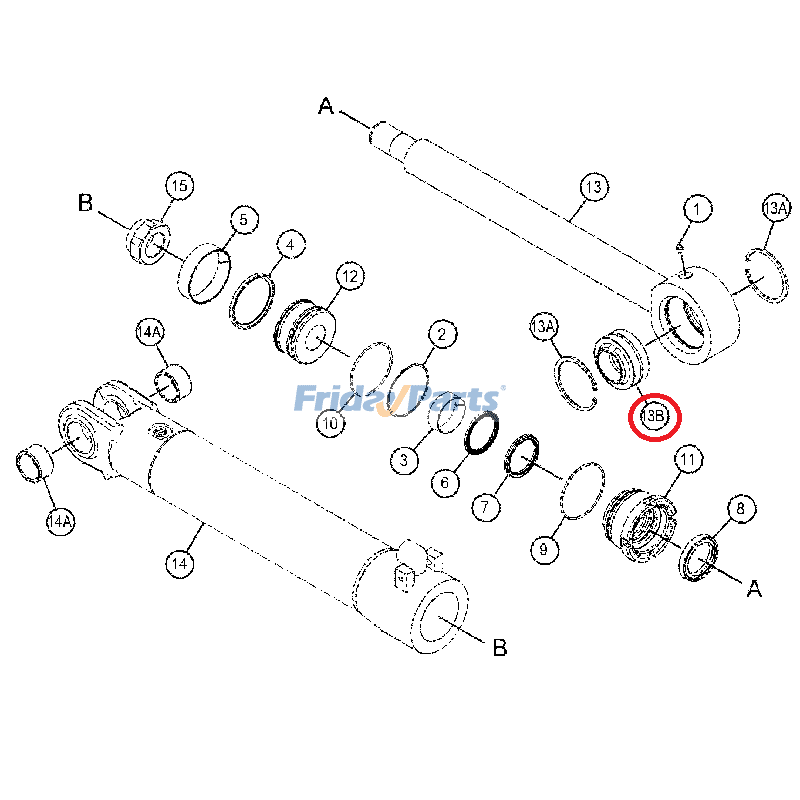 Pilier porteur CATpour Moteur,Tracteur
