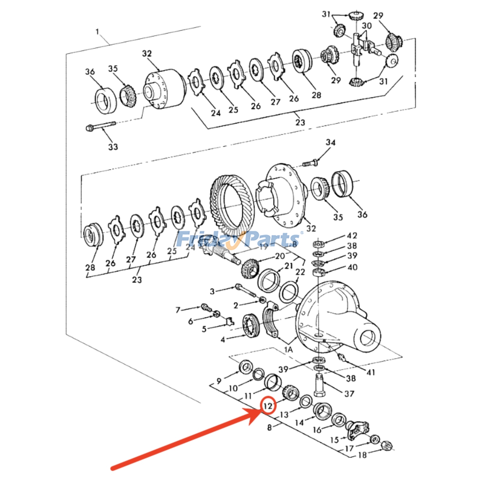 Rolamento 86002332 1968288C1 para trator CASE 5088 5288 7210 7220 7240 MX180 MX240 MX270 para Colheitadeira,Carregadora ,Trator
