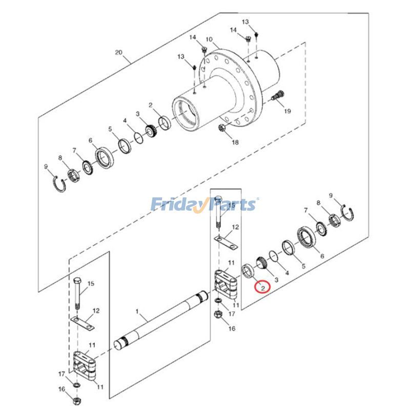  Bearing Cup 8960 8310R 8400R 8R230 8R340 9400T 9520RX 9620R 9620RX For JOHN DEERE