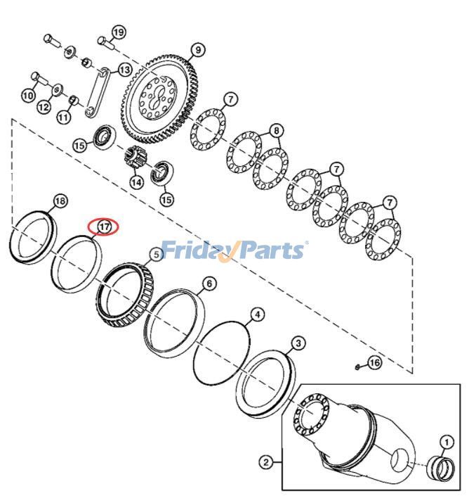 Bearing Cup 350B 355D 400G 450 550 7600 7920 8220 8400 for Dozer,Loader,Tractor