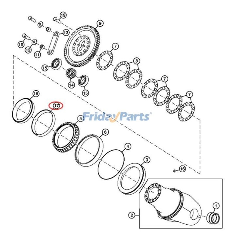 Bearing Cup JD9115 For John Deere 900 1100 1150 350B 355D 400G 450 550 Bearing Cup JD9115 For John Deere 900 1100 1150 350B 355D 400G 450 550