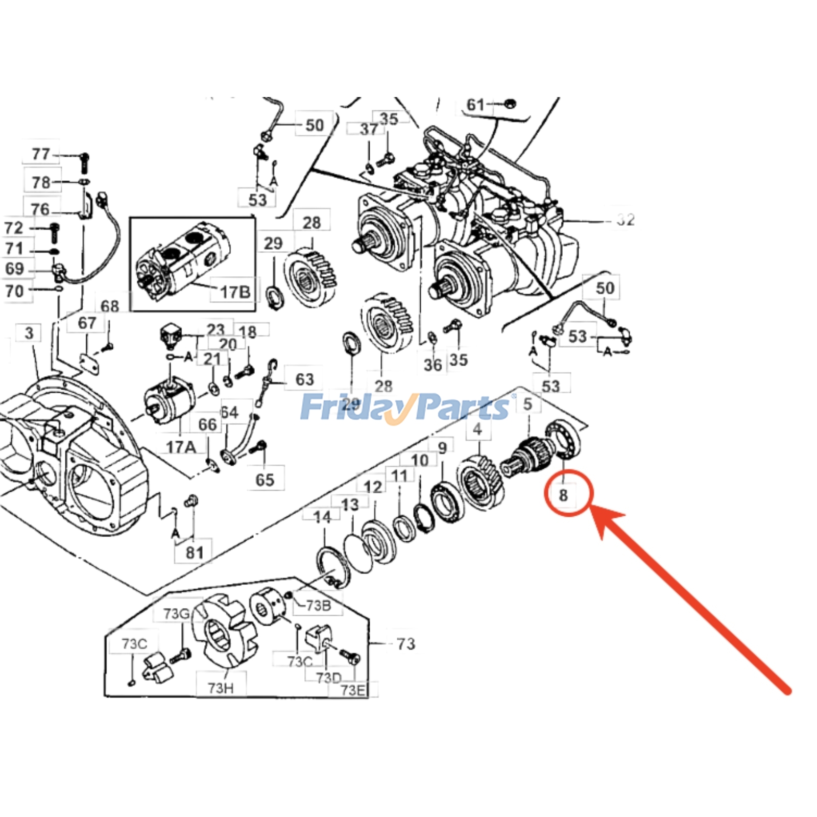 Bearing for Engine,Excavator,Tractor
