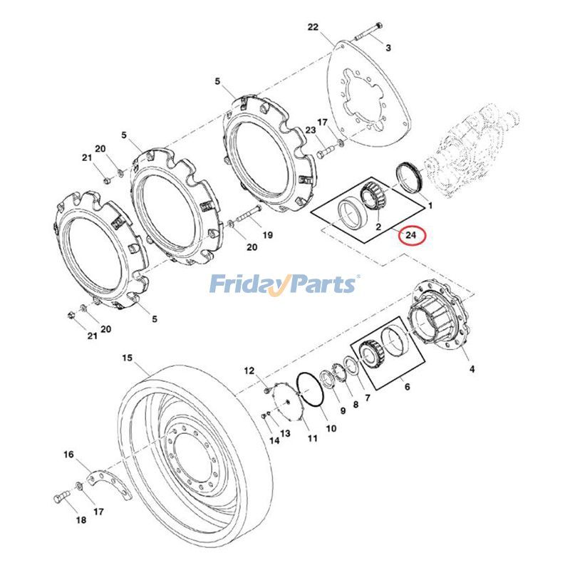 ベアリング RE338802、John Deere 9430T 9460RT 9470RT 9510RT 9520RT 9530T 9560RT 9570RT 9630T 9RT470 9RT520 9RT570
