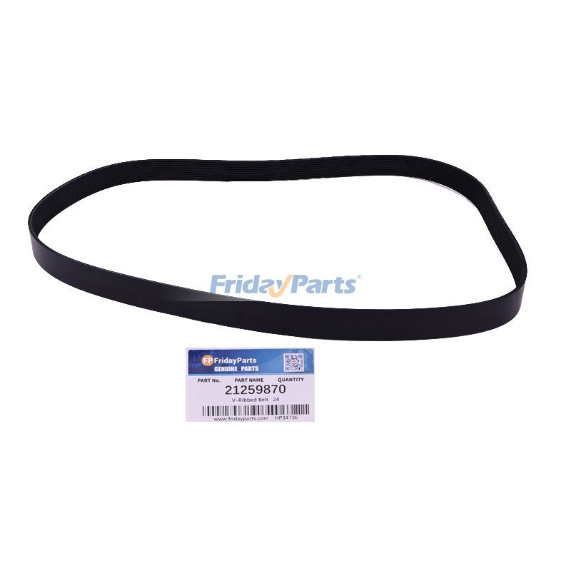 Correa trapezoidal 21259870 60113465 para motor Volvo TAD550GE TAD551GE TAD750GE Retroexcavadora BL60 BL60B BL61 BL61B