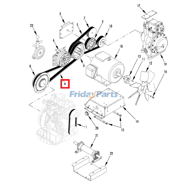 Parte para Refrigeración de transporte