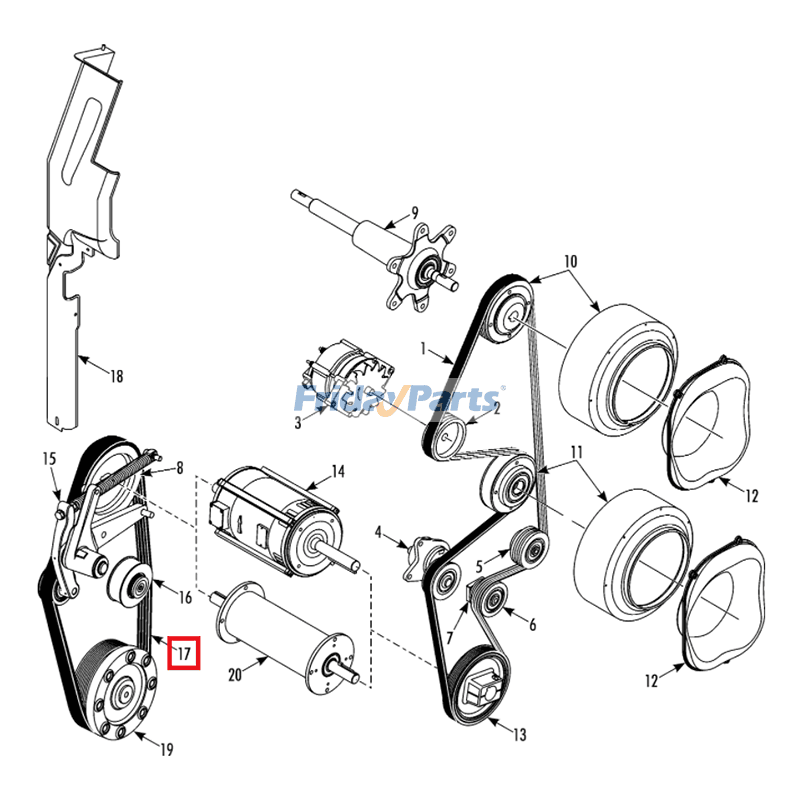 Correa 78-1624 para refrigeración de transporte Thermo King SLX-300 SLX-200 SLX-100 Para Thermo King
