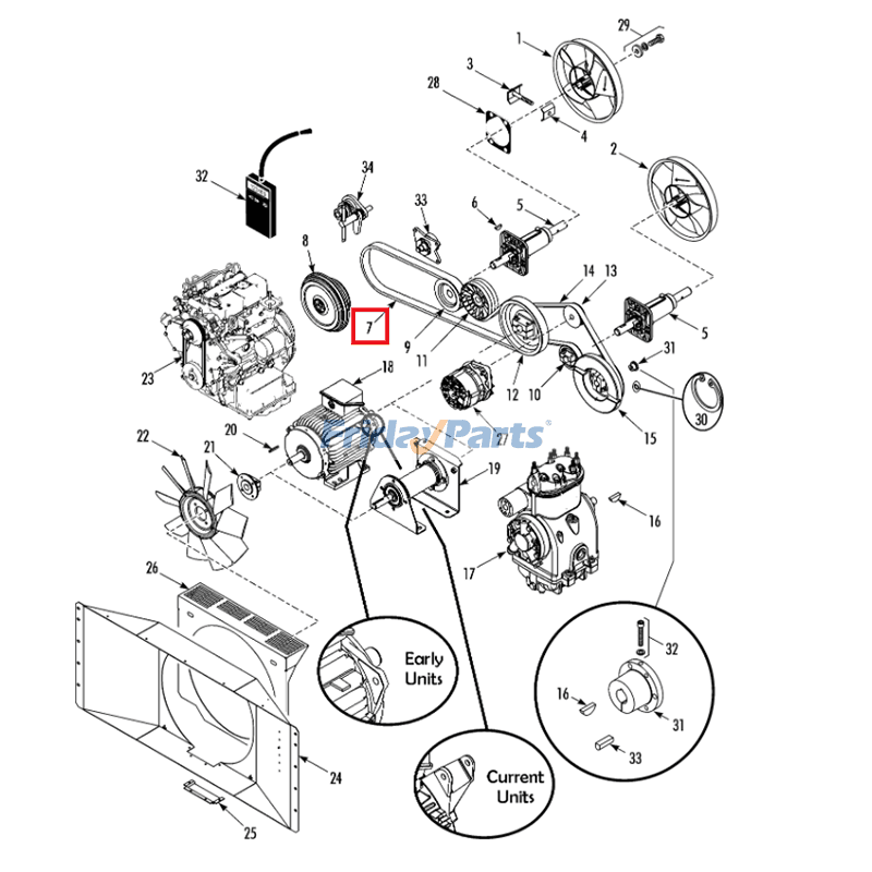 Thermo King用輸送冷凍用ベルト