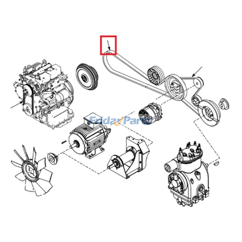 Parte para Refrigeración de transporte